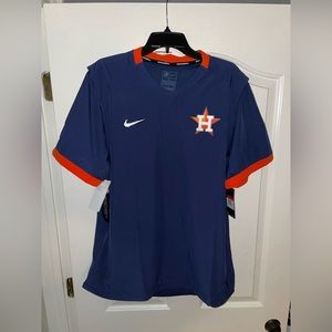 Houston Astros Nike Authentic Collection Short Sleeve Hot Pullover Jacket New L